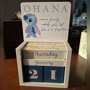 Lilo & Stitch - Stitch block calendar